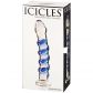 Icicles No 5 Blå Glas Dildo billede af emballagen 90