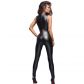 Noir Handmade Wetlook Catsuit med Blonder produktbillede 2