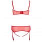 Cottelli Half Cup BH Sæt Rød Plus Size  5
