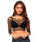 NEW - Leg Avenue Langærmet Crop Top Product model 1