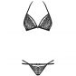 Obsessive Sort Halterneck BH Sæt Produktbillede 3