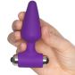 Baseks Vibrerende Butt Plug Medium  Produktbillede med hånd 50