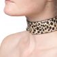 Baseks Leopard Halsbånd med Kæde Produktbillede med hånd 51