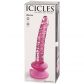 Icicles No 86 Pink Glas Dildo Emballagebillede 90