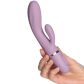 baseks Bendy Curve Rabbit Vibrator Produktbillede med hånd 50