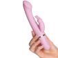 Baseks Bendy G-punkt Rabbit Vibrator Produktbillede med hånd 50