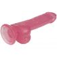Baseks Glitter Dildo Med Kugler 20,5 cm Produktbillede 4