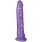 Baseks Lilla Glitter Dildo 20,5 cm Produktbillede 1