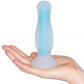 Baseks Glow in the Dark Anal Dildo Sæt Produktbillede med hånd 50