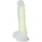 Baseks Glow in the Dark Gul Dildo 21,5 cm Produktbillede 1