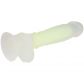 Baseks Glow in the Dark Gul Dildo 21,5 cm Produktbillede 4