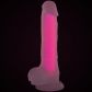 Baseks Glow in the Dark Pink Dildo 21,5 cm Produktbillede 5