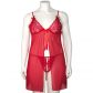 Nortie Gro Rød Blonde Babydoll Sæt Plus Size Produktbillede 6