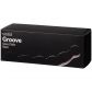 Sinful Black Groove Glas Dildo 17 cm Emballagebillede 90