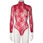 Nortie Riga Rød Blonde Bundløs Bodystocking Produktbillede 6