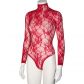 Nortie Riga Rød Blonde Bundløs Bodystocking Produktbillede 7