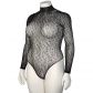 Nortie Oda Sort Leopard Bundløs Bodystocking Plus Size Produktbillede 7