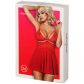 Obsessive Rød Mesh Babydoll Sæt Emballagebillede 90
