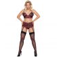 Cottelli Curves Bundløs Rød Blonde Peek-a-Boo BH Sæt Plus Size Produktbillede 1