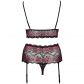 Cottelli Curves Bundløs Rød Blonde Peek-a-Boo BH Sæt Plus Size Produktbillede 4