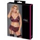 Cottelli Curves Bundløs Rød Blonde Peek-a-Boo BH Sæt Plus Size Emballagebillede 90