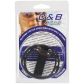 Blue Line C&B Gear Silikone T-stil Penisring med Testikel Divider Emballagebillede 90