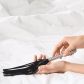 Sinful Deluxe Silver Flogger 32 cm Produktbillede med hånd 50