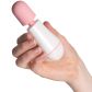 baseks Genopladelig Pink Mini Magic Wand Produktbillede med hånd 51