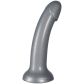 baseks Sparkling Silver Silikone Dildo 18 cm Produktbillede 1