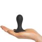 Sinful Jiggle Lille Sort Butt Plug Produktbillede med hånd 50