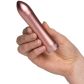 Doxy Rose Gold Bullet Vibrator Produktbillede med hånd 51