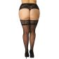NORTIE Merian Selvsiddende Strømper med Bred Blondekant Plus Size Produktbillede 3