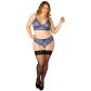 NORTIE Poppy Night Blå Bralette Sæt Plus Size Produktbillede 1