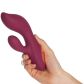 Sinful Extreme Bordeaux Kraftfuld Rabbit Vibrator Produktbillede med hånd 50