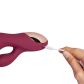 Sinful Extreme Bordeaux Kraftfuld Rabbit Vibrator Produktbillede med hånd 51