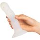 Sinful Confetti Dildo Medium 18 cm Produktbillede med hånd 50