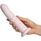 Amaysin Pretty Pleasure Opladelig Dildo Vibrator Produktbillede med hånd 50