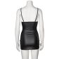 NORTIE Fetish Wetlook Minikjole Produktbillede 7