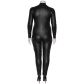 NORTIE Fetish Wetlook Bundløst Catsuit Plus Size Produktbillede 7