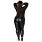 NORTIE Fetish Wetlook Bundløst Catsuit Plus Size Produktbillede 3
