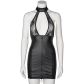 NORTIE Fetish Wetlook Kjole med Keyhole Cutout Produktbillede 5