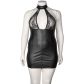 NORTIE Fetish Wetlook Kjole med Keyhole Cutout Plus Size Produktbillede 4