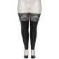 NORTIE Fetish Wetlook Selvsiddende Strømper Plus Size Produktbillede 4