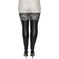 NORTIE Fetish Wetlook Selvsiddende Strømper Plus Size Produktbillede 6
