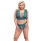Cottelli Turkis Bh Sæt Plus Size Produktbillede på model 1