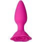 baseks Pink Rose Silikone Butt Plug Produktbillede 1