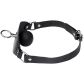 Black Label Super Læder Ball Gag med O-Ring Produktbillede 3