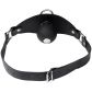 Black Label Super Læder Ball Gag med O-Ring Produktbillede 4
