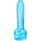 baseks Glow in the Dark Blue Sky Realistisk Dildo 20,5 cm Produktbillede 2