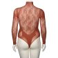 NORTIE Blossom Esme Rust Bodystocking Plus Size Produktbillede 6